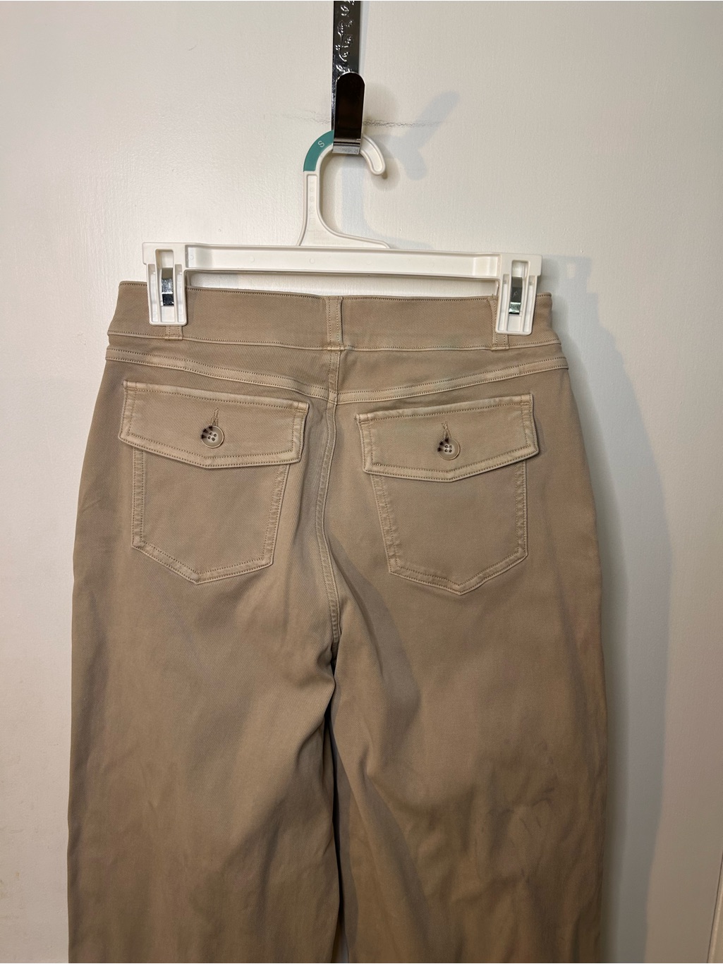 Spanx Stretch Twill Cropped Wide Leg Pull On Pants Size Medium — image 6 of 7